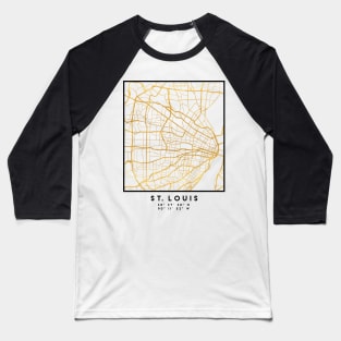 ST. LOUIS MISSOURI CITY STREET MAP ART Baseball T-Shirt